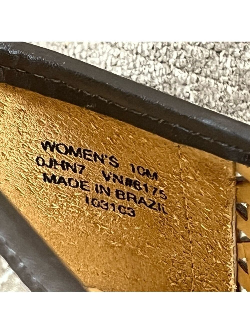 LL BEAN Gold Brown Ballet Flats Open Toe Flat Size 10 LIKE NEW - Picture 14 of 15